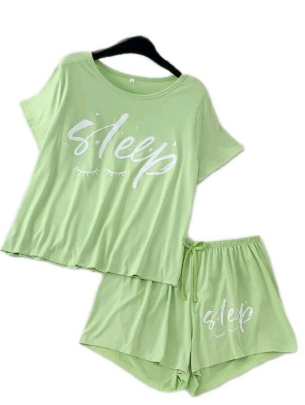 Mint Green Wink Sleep Top Shirt And Short Pajama Set Pajamas Size 3XL